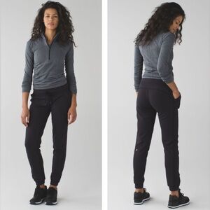 Lululemon Base Runner Pants Womens Black Size 6 Jogger Athletic Workout Gym Yoga